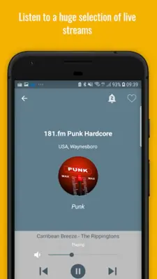 Punk Radio android App screenshot 1