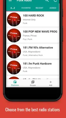 Punk Radio android App screenshot 2